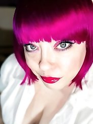 Harley with oil all over her body.