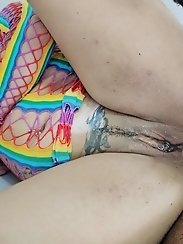 Annadevot enjoys being spanked and her vagina is well stretched.