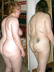 Skillful mamas with shaved vagina