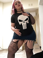 Raunchy chubby damsels enjoy nudism